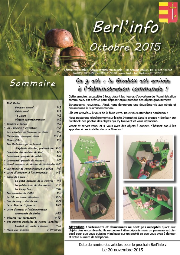 couverture berl'info oct 2015