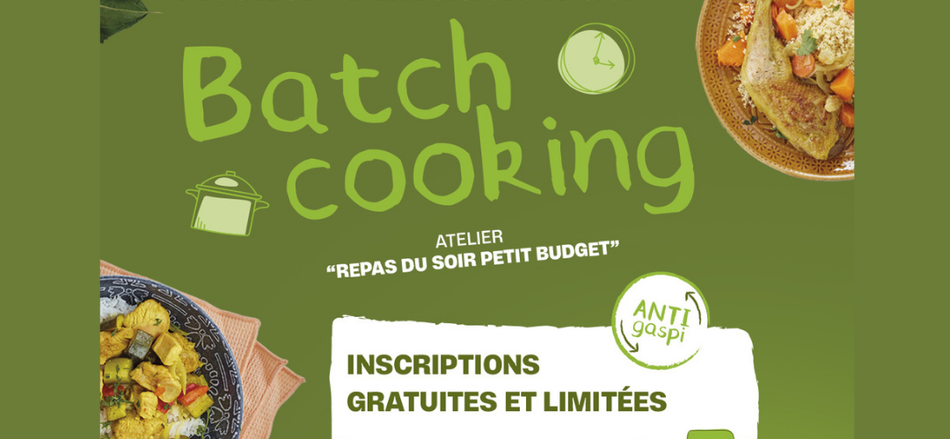 Atelier batch cooking le 6 octobre