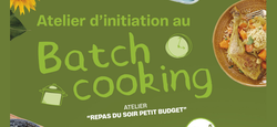 Atelier batch cooking le 6 octobre