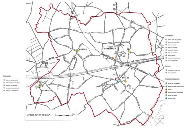 Plan rues Berloz