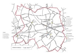 Carte Berloz   plan des rues