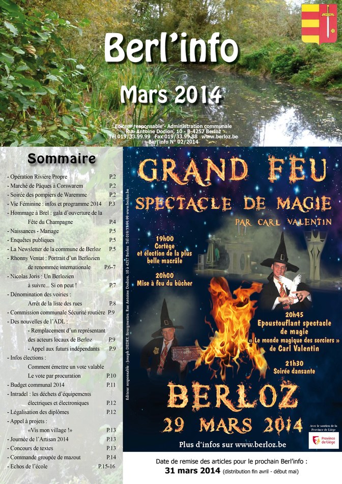 couverture Berl'info mars