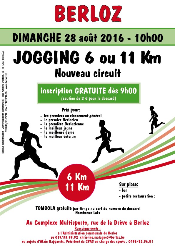 affiche jogging août 2016